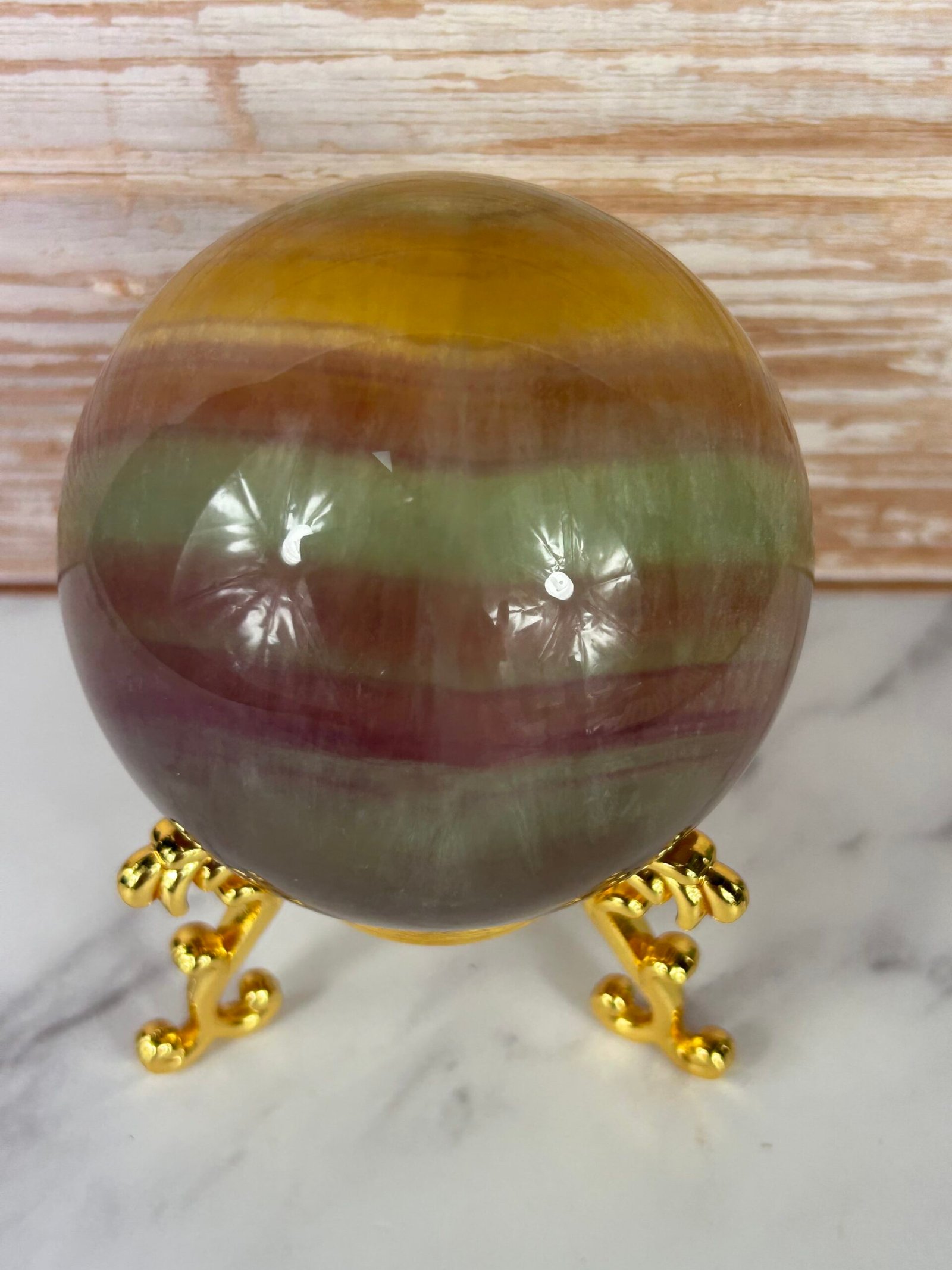 Large Candy Fluorite Sphere
