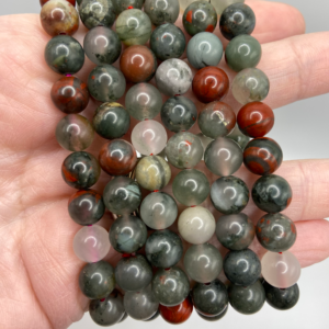 Bloodstone Bead Bracelet