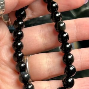 Rainbow Obsidian Bead Bracelet