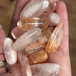 Phantom Rose Quartz Tumble Stone