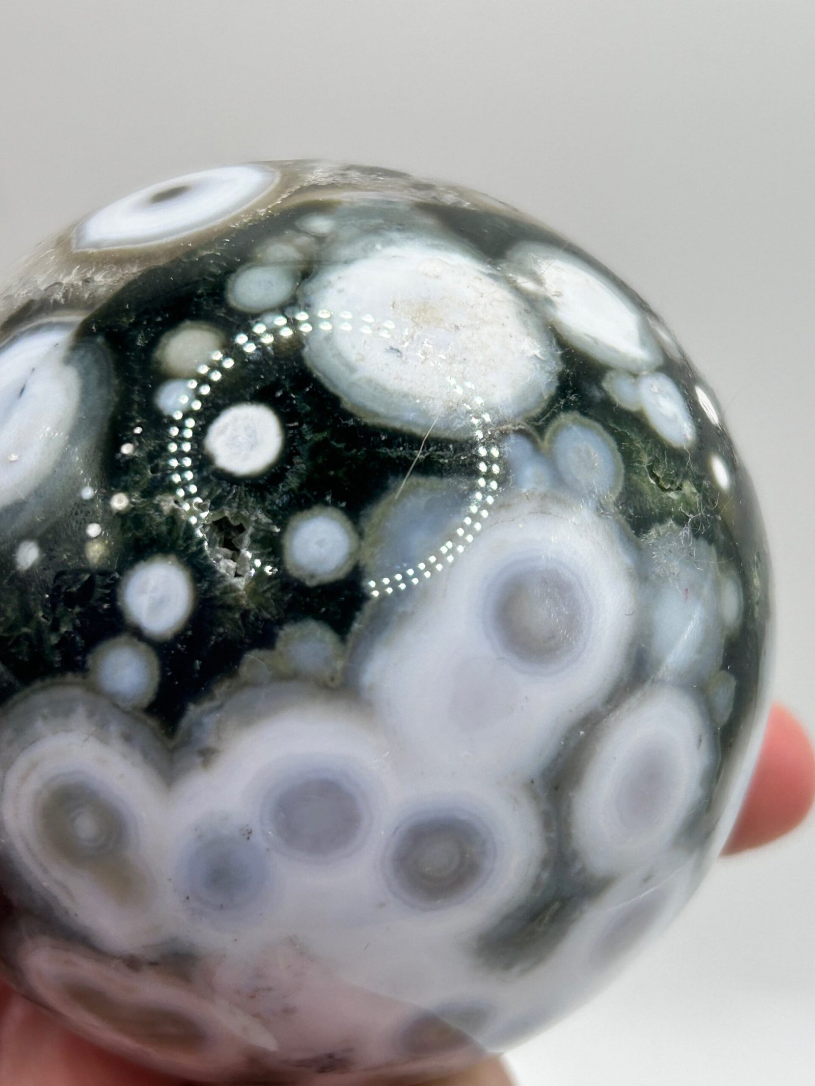 8th Vein Ocean Jasper Sphere - Image 7