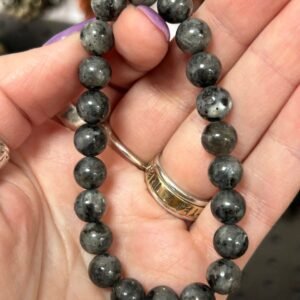 Larvakite Bead Bracelet