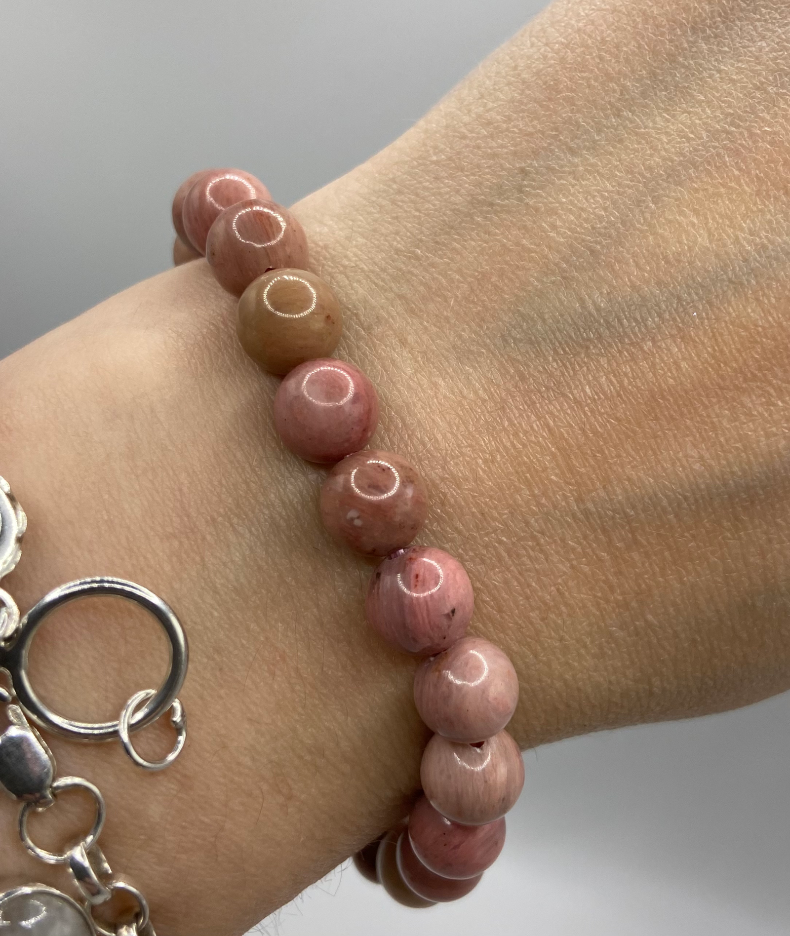 Rhodonite Bead Bracelet - Image 3