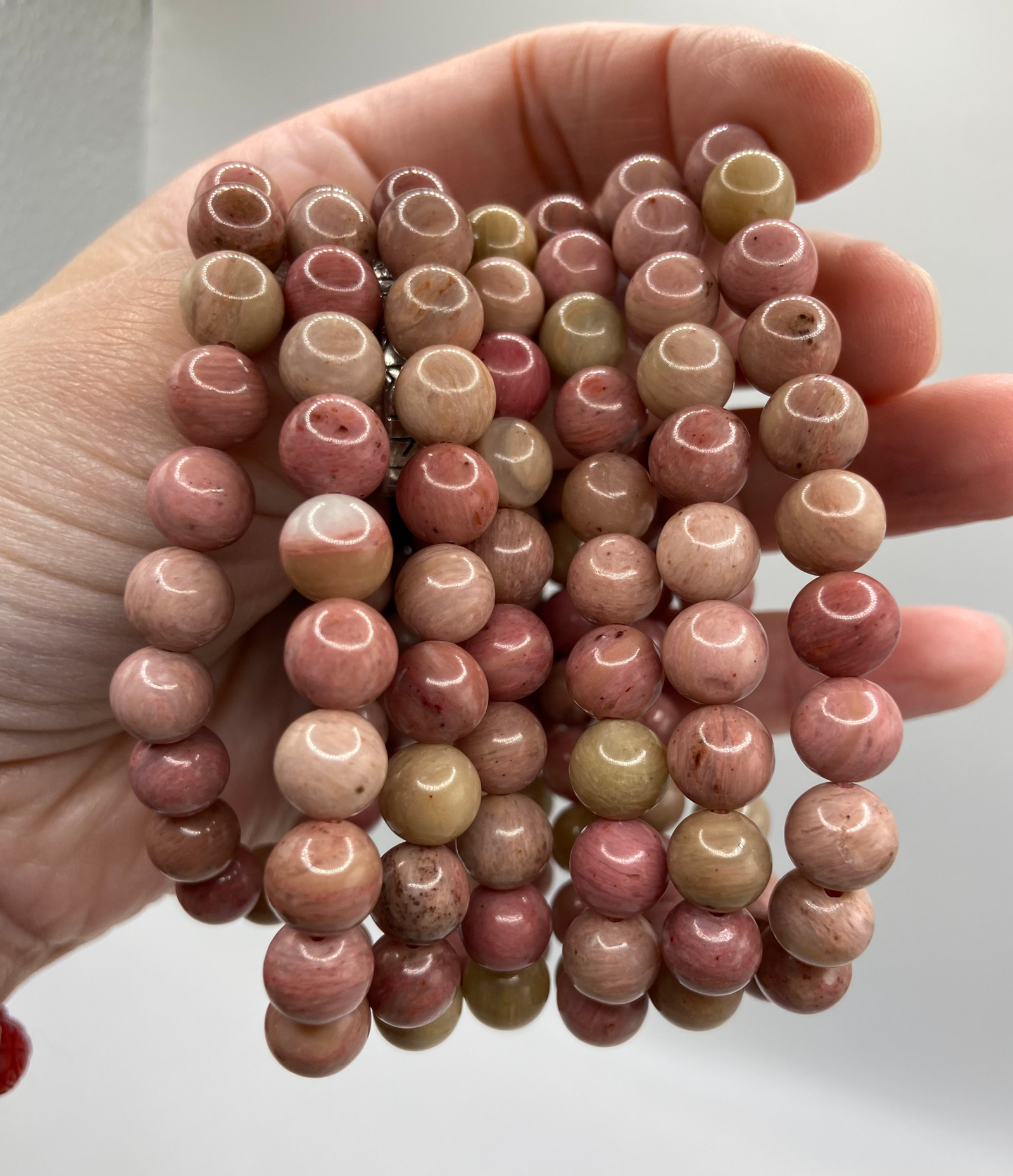 Rhodonite Bead Bracelet - Image 2