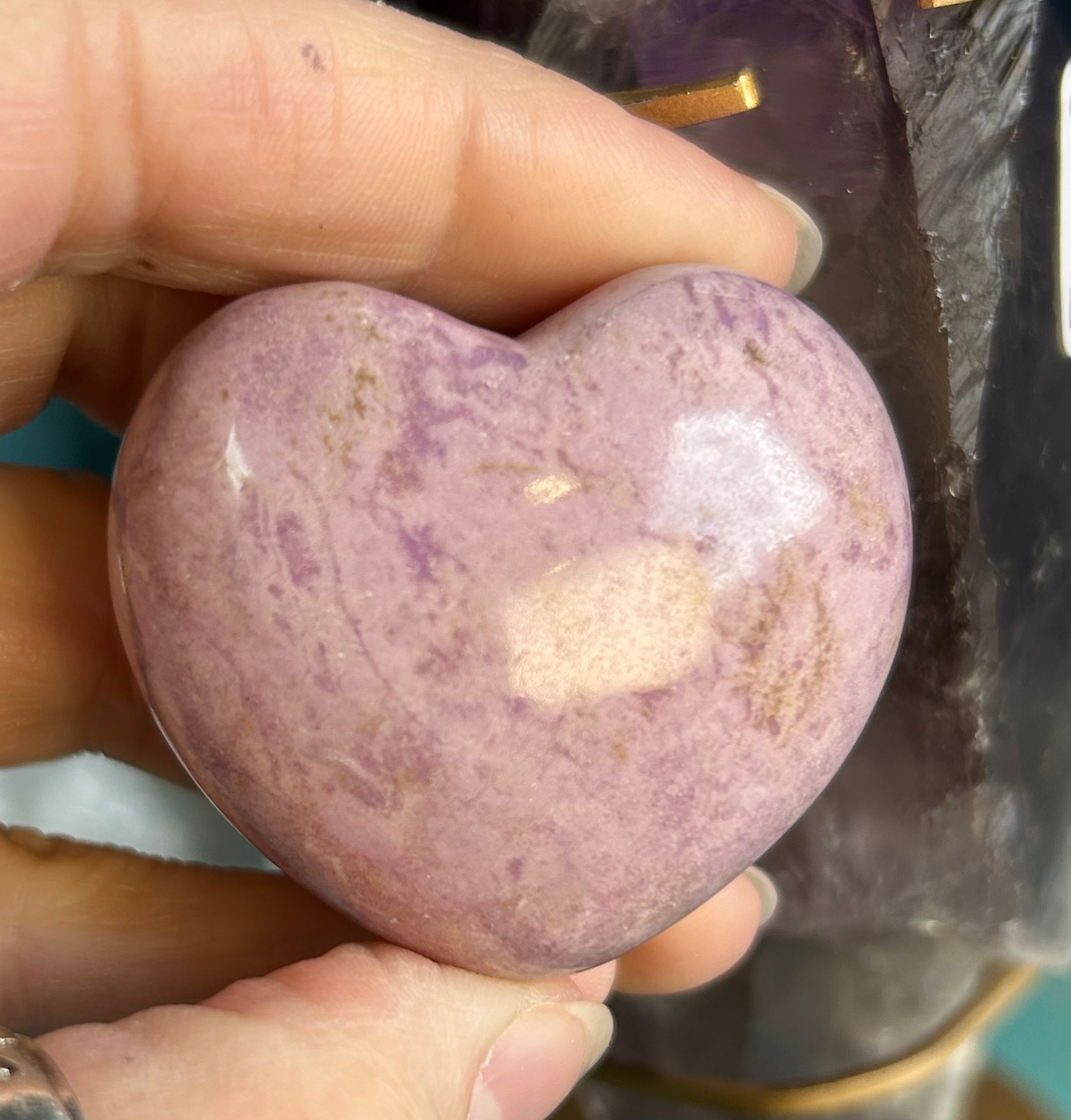 Phosphosiderite Puffy Heart