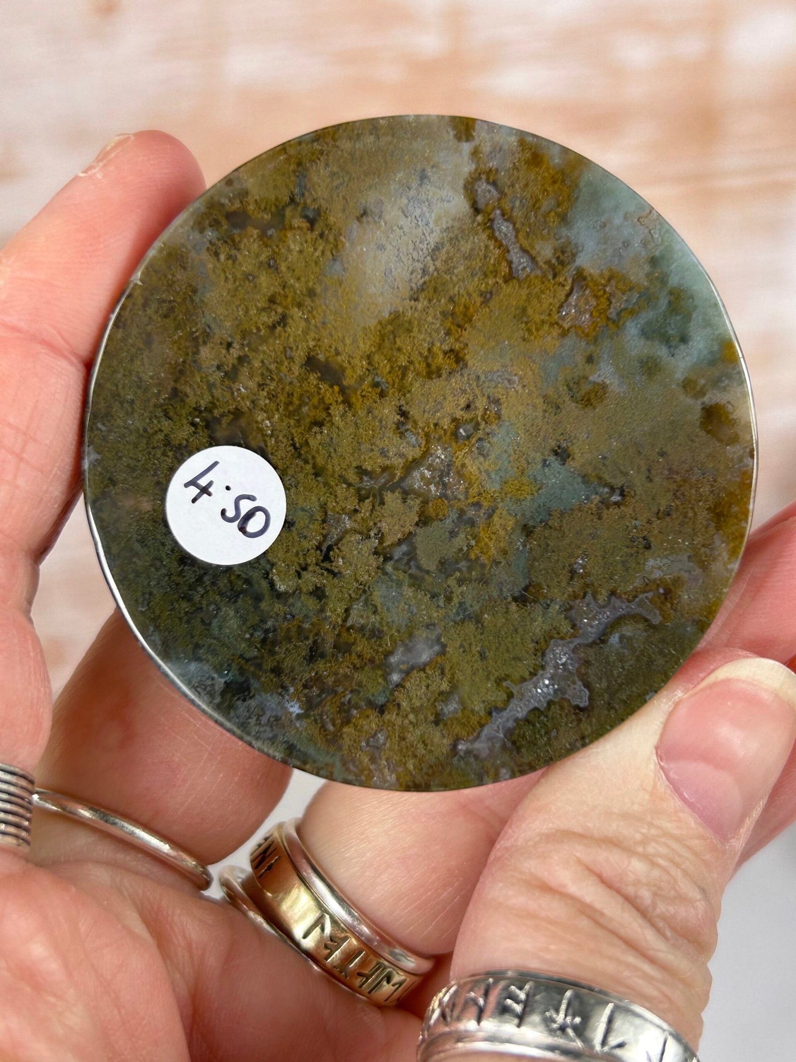 Moss Agate Disc - Image 2