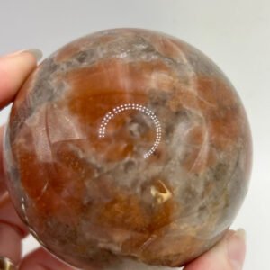 Sunstone with Smoky Quartz Sphere
