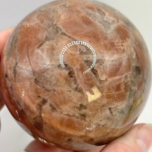 Sunstone with Smoky Quartz Sphere