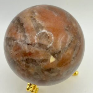 Sunstone with Smoky Quartz Sphere