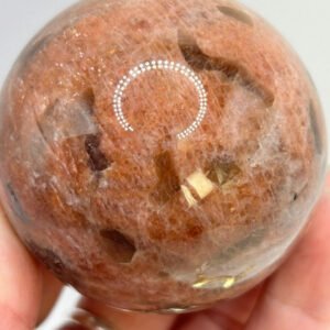 Sunstone with Smoky Quartz Sphere