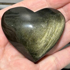 Golden Obsidian Heart