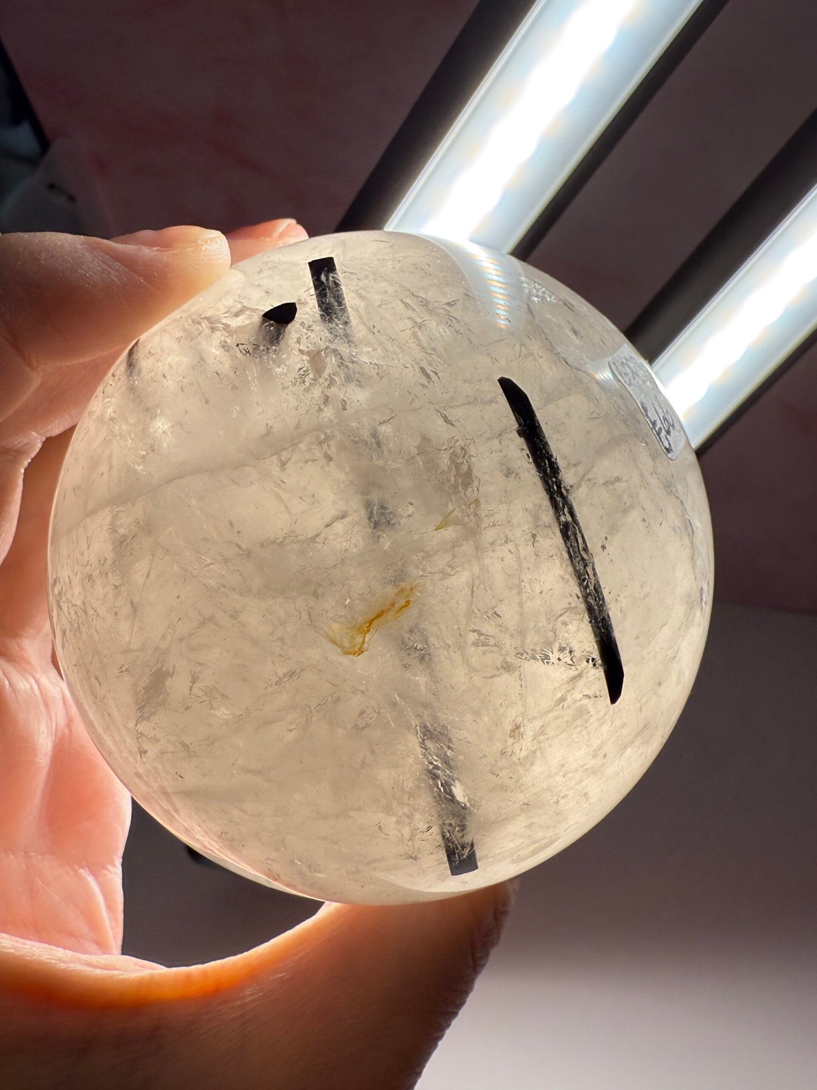 Tourmaline in Quartz Sphere - Image 9