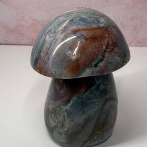 Large Ocean Jasper Mushroom Carving