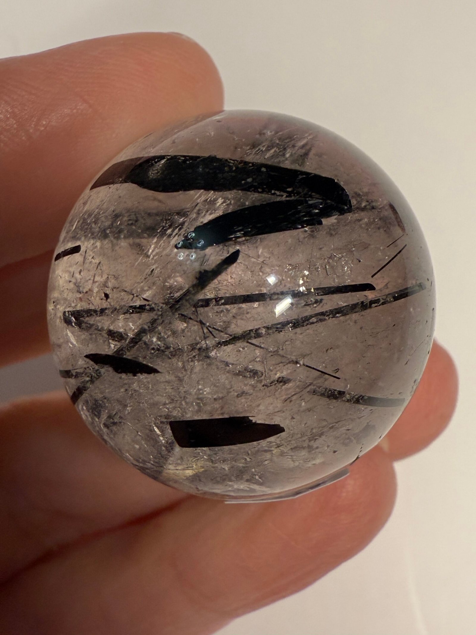 High Quality Tourmaline in Quartz Small Sphere - Image 2