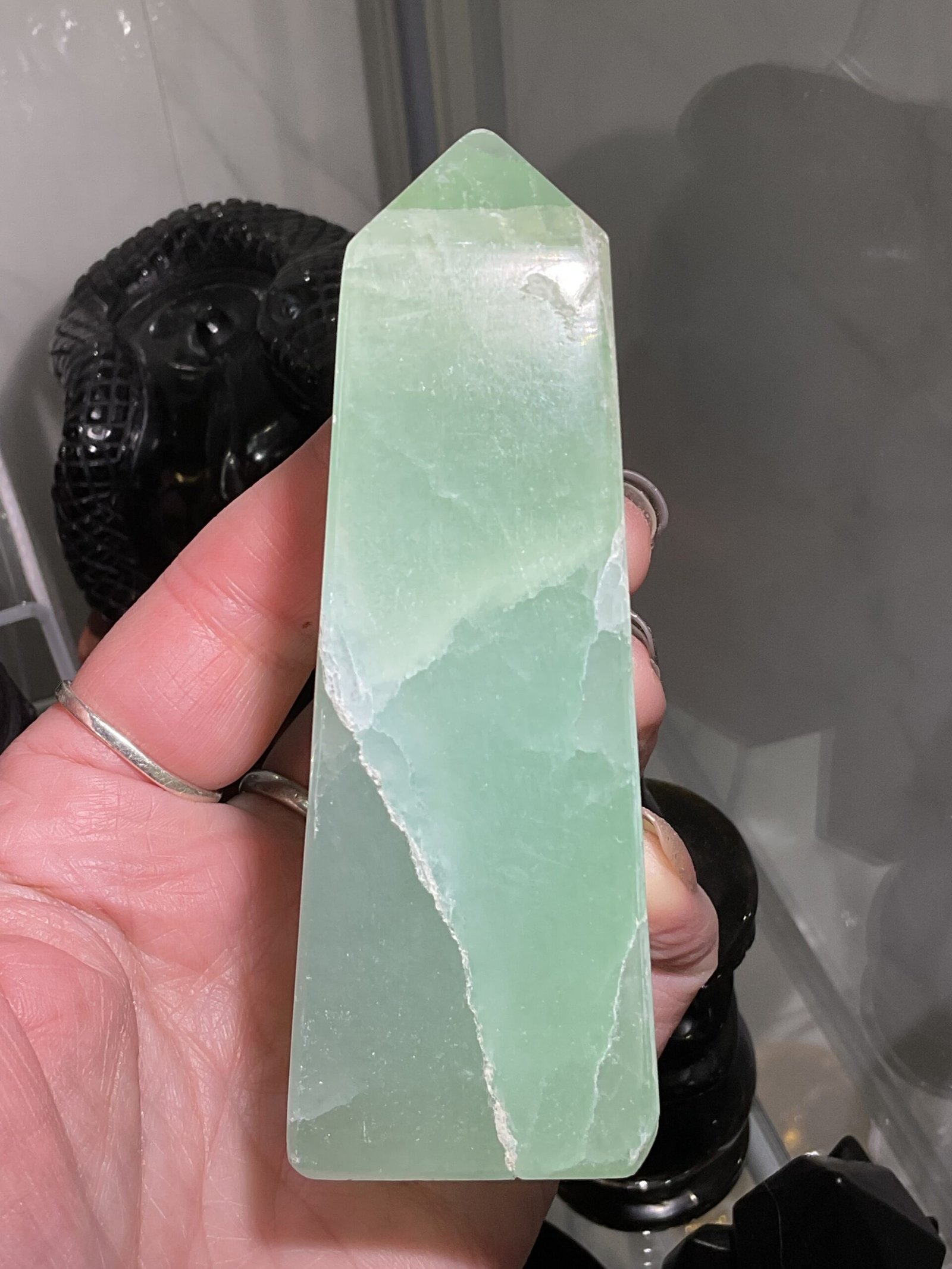 Pistachio Calcite Tower - Image 5