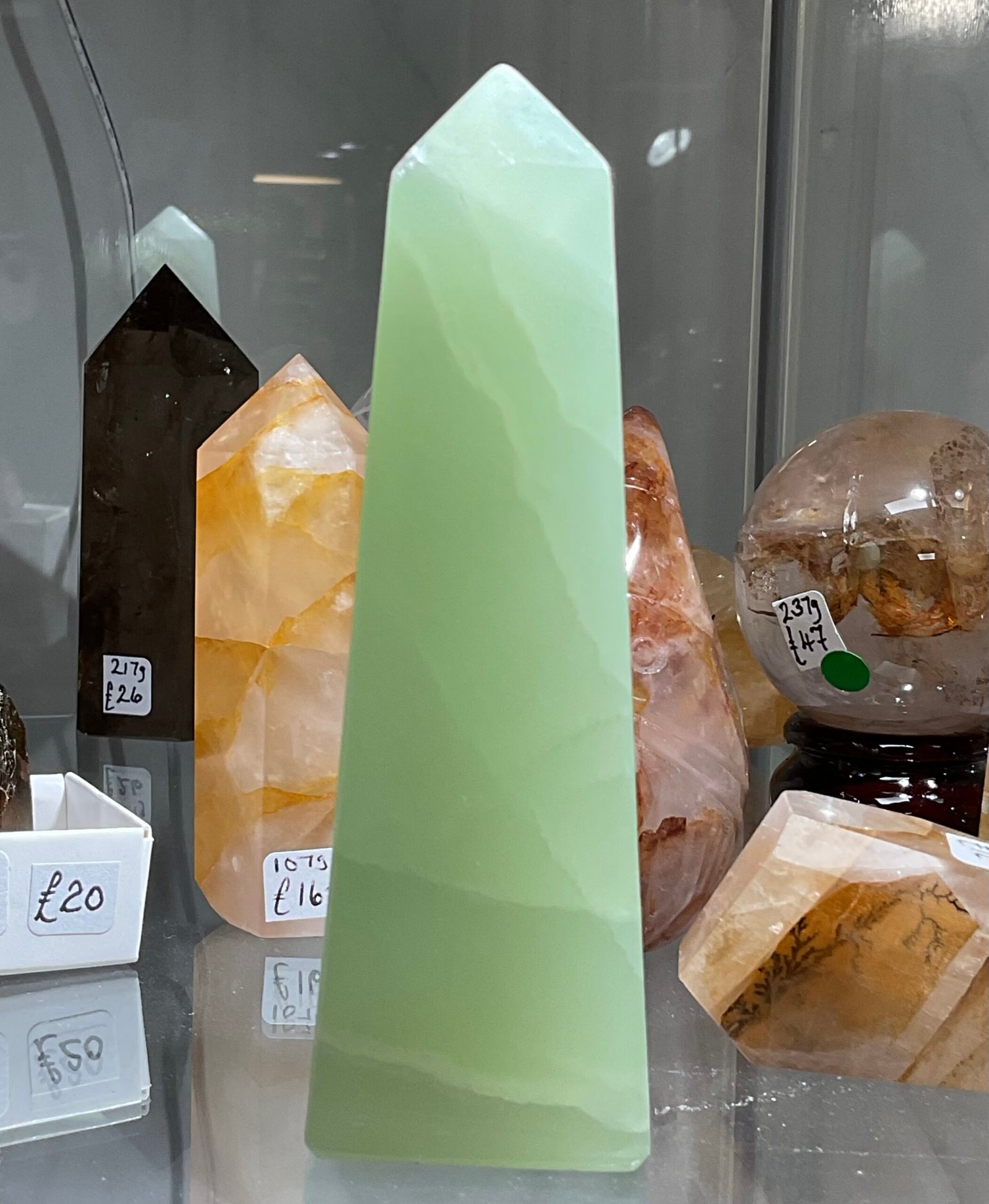 Pistachio Calcite Tower
