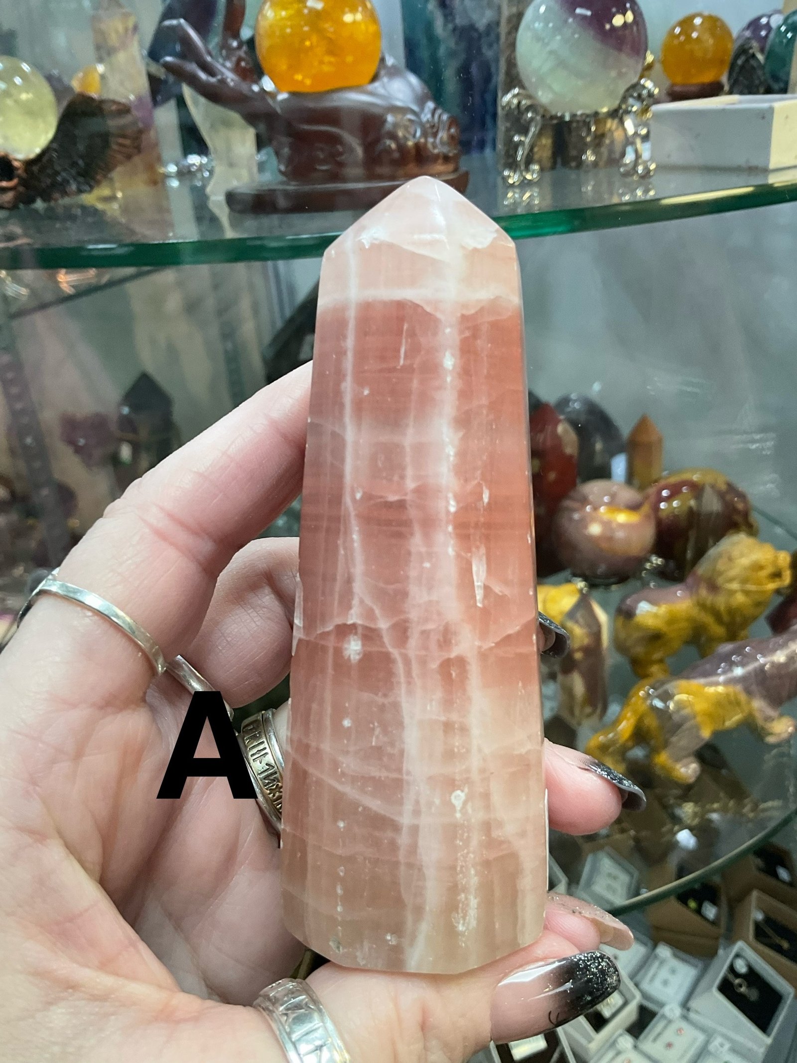 Rose calcite Tower - Image 2