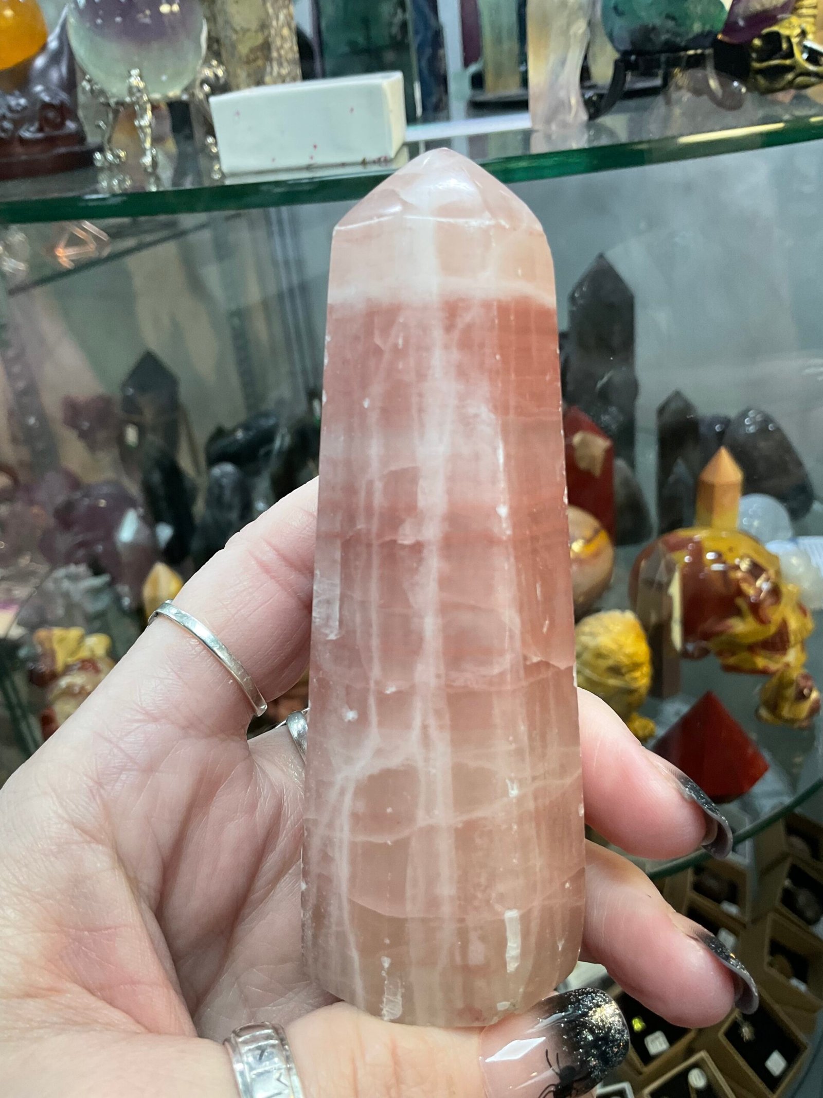 Rose calcite Tower - Image 3