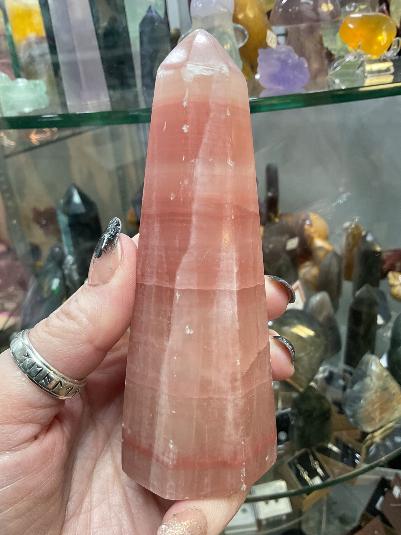 Rose calcite Tower - Image 5