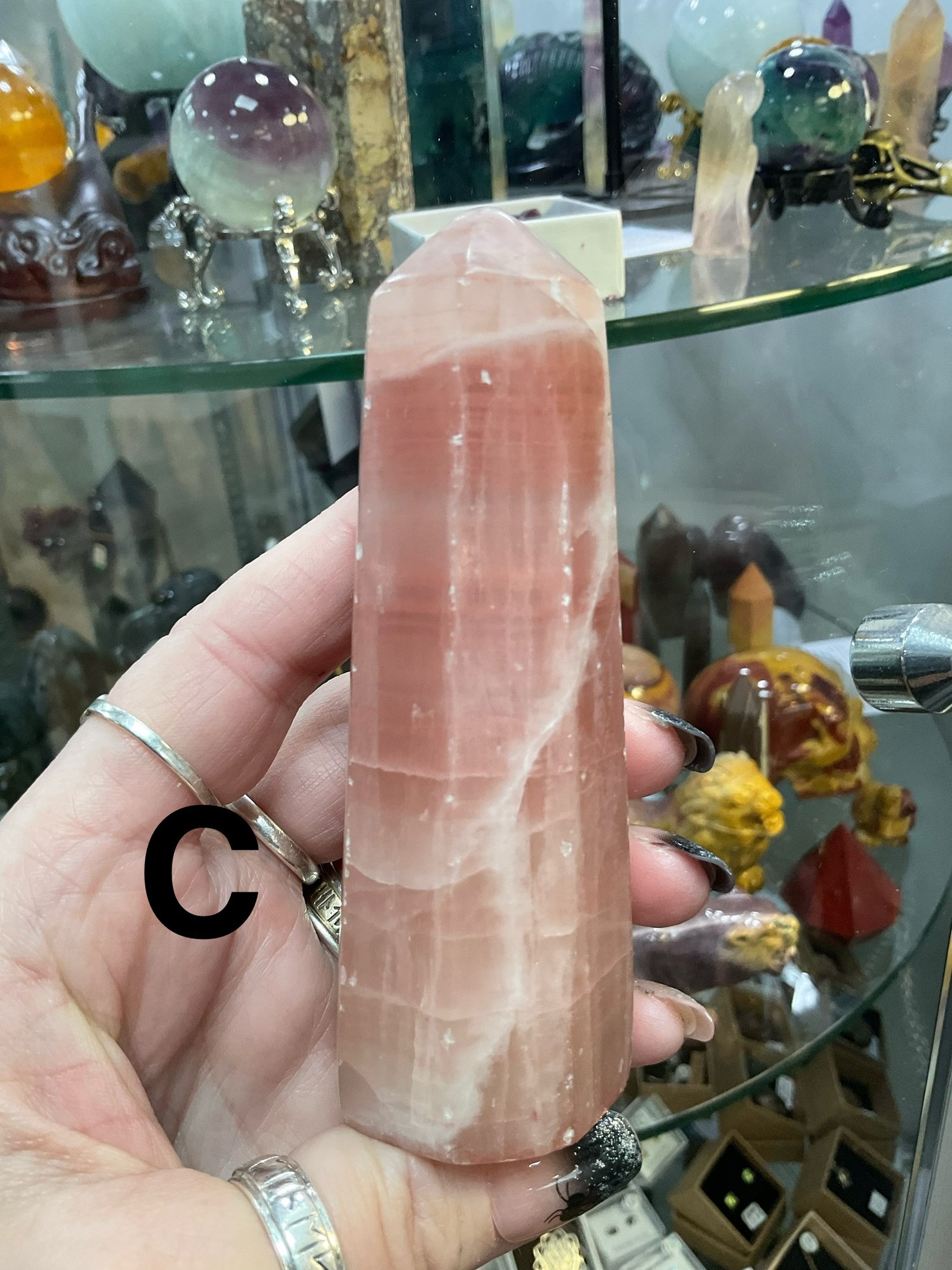 Rose calcite Tower - Image 7