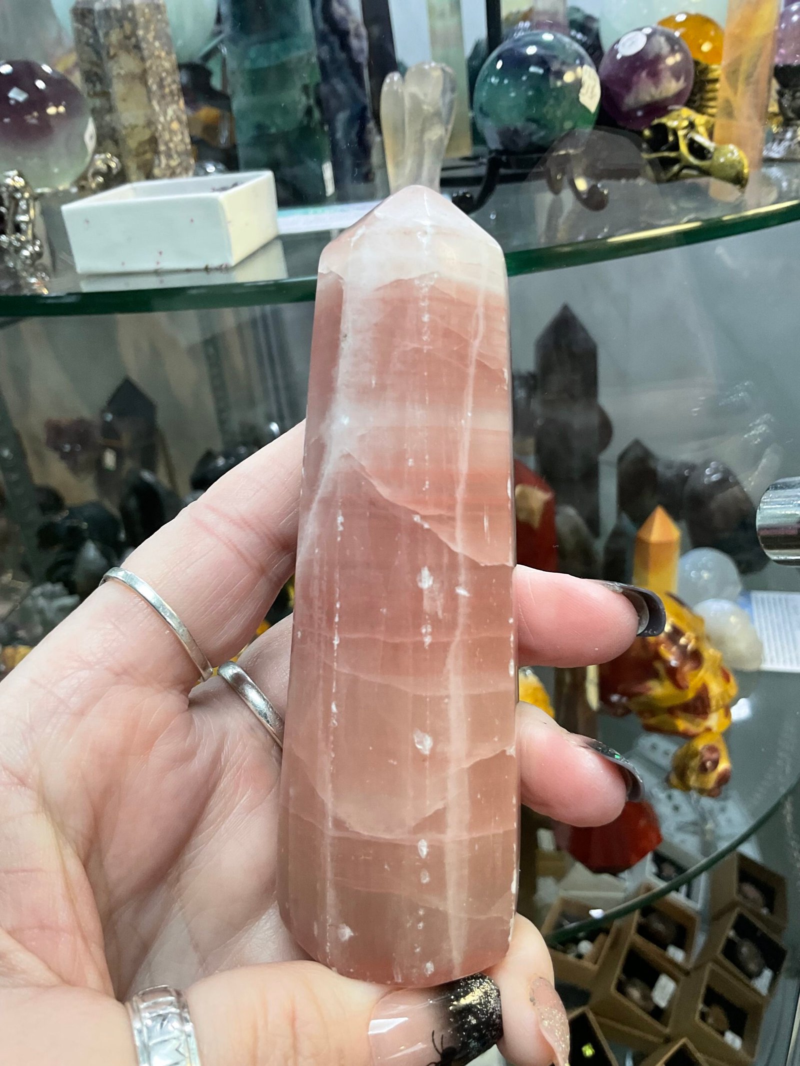 Rose calcite Tower - Image 8