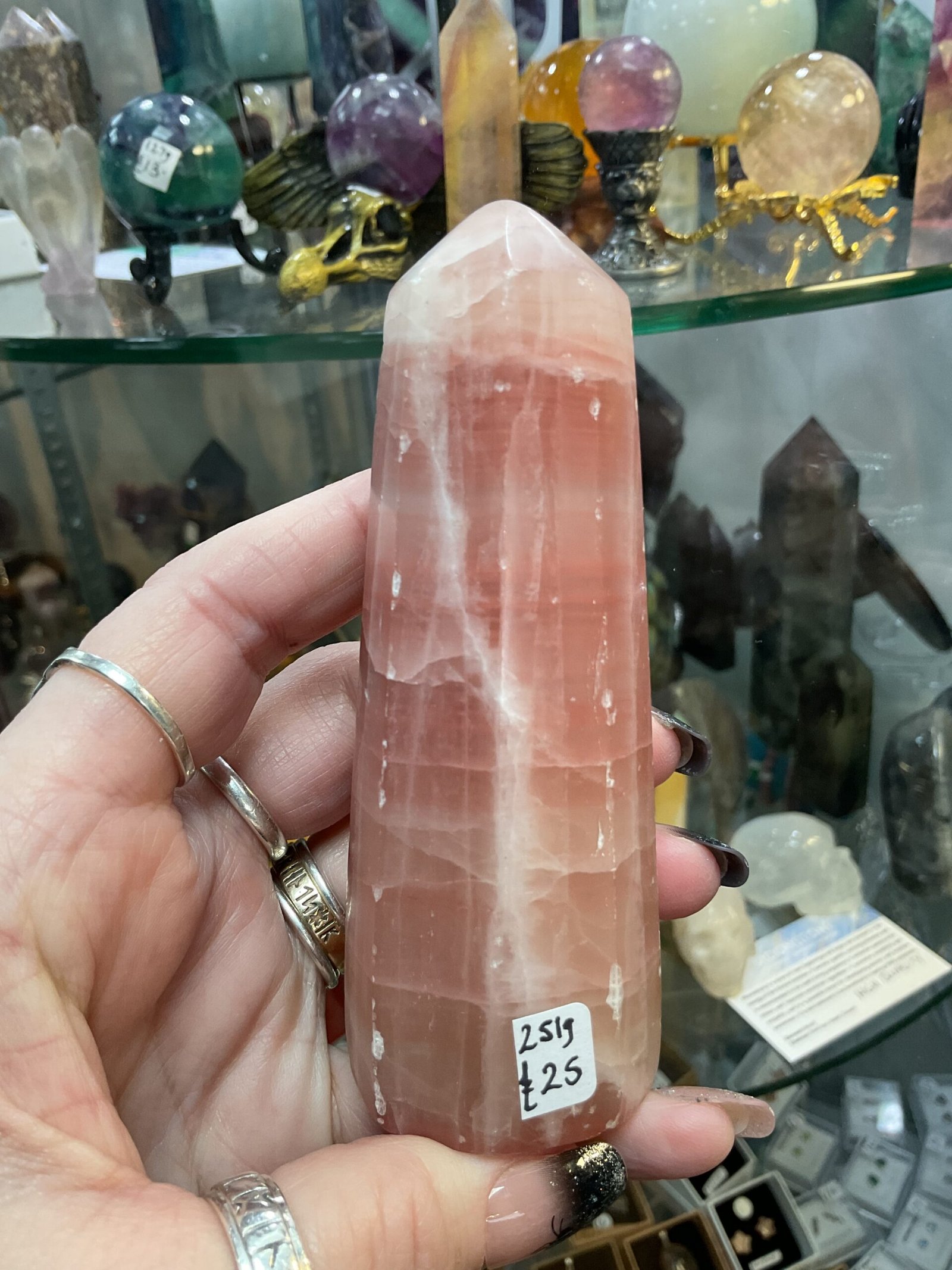 Rose calcite Tower - Image 9
