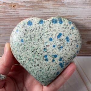 K2 Jasper Heart Palm Stone