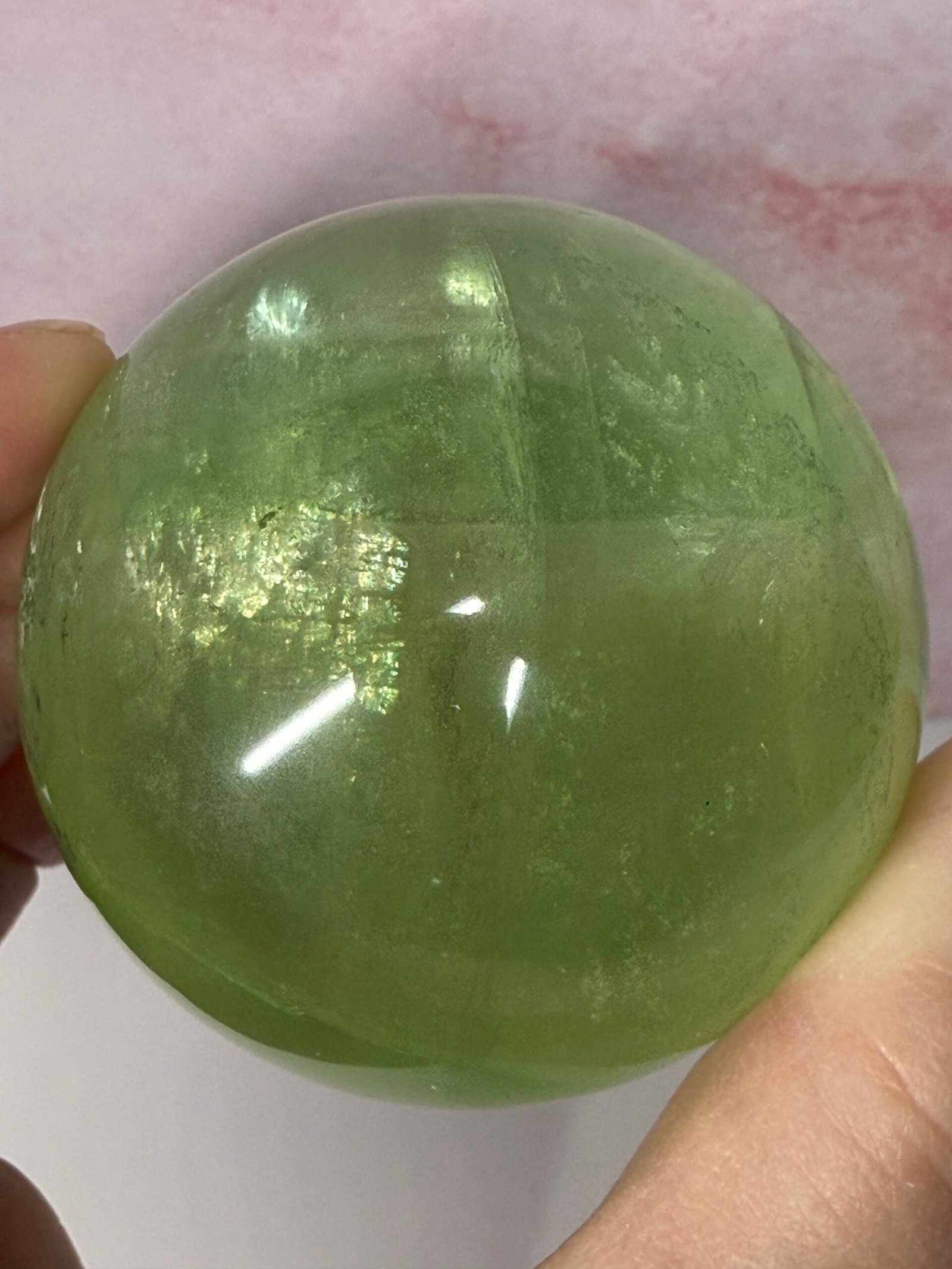 Green Fluorite Sphere