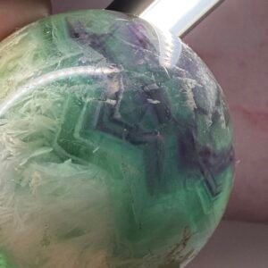 Feather Fluorite Sphere