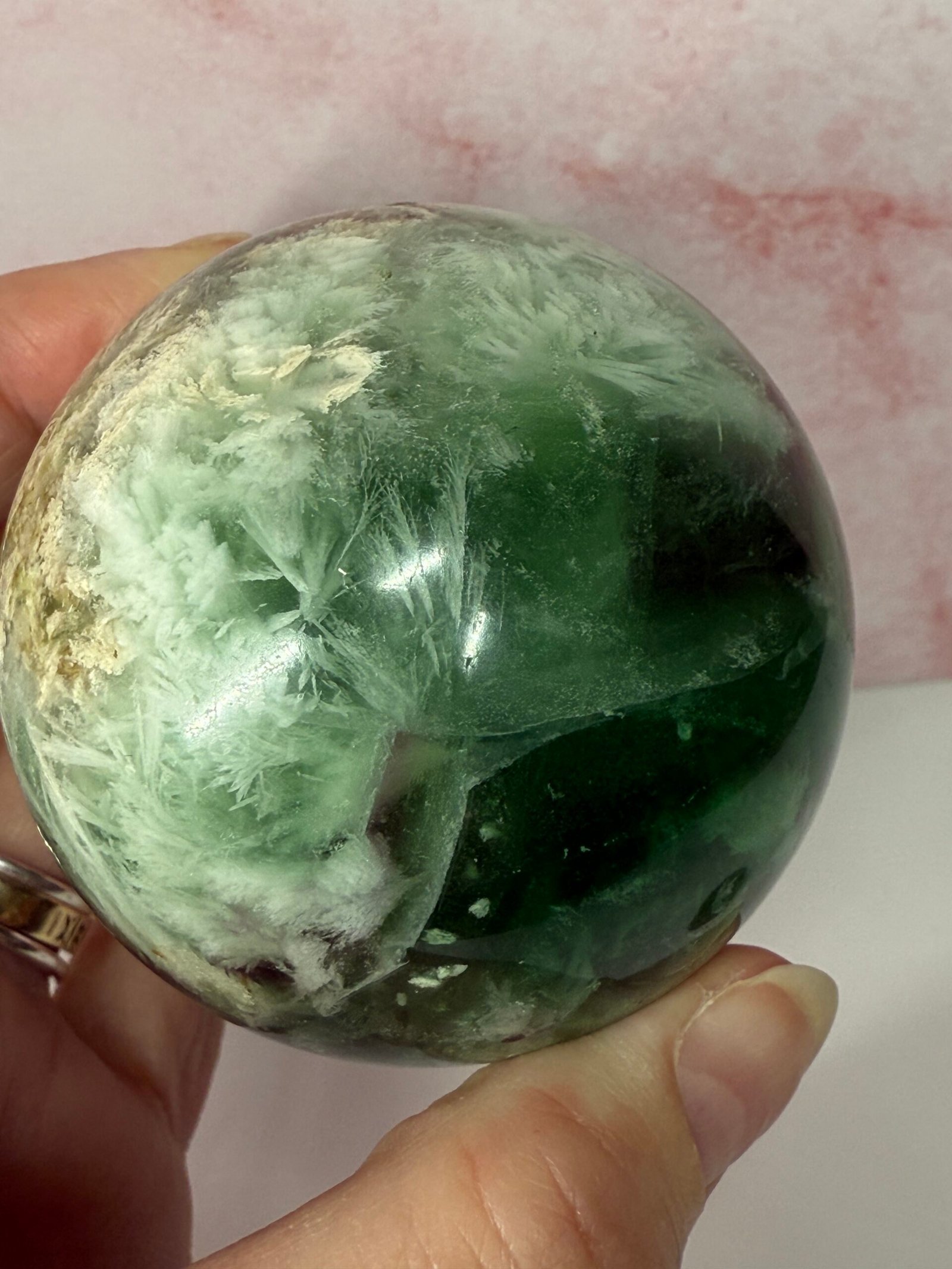 Feather Fluorite Sphere - Image 16