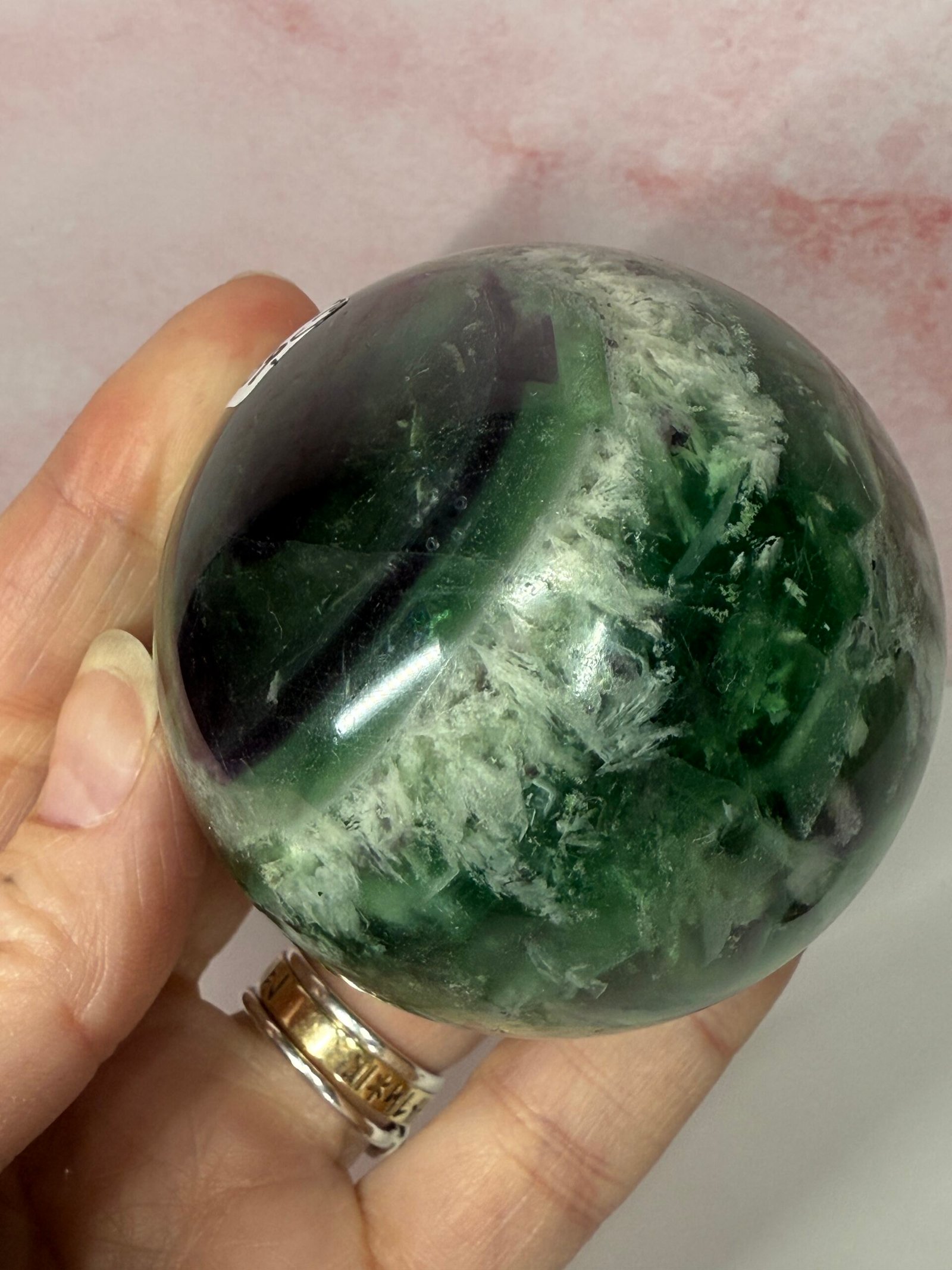 Feather Fluorite Sphere - Image 2
