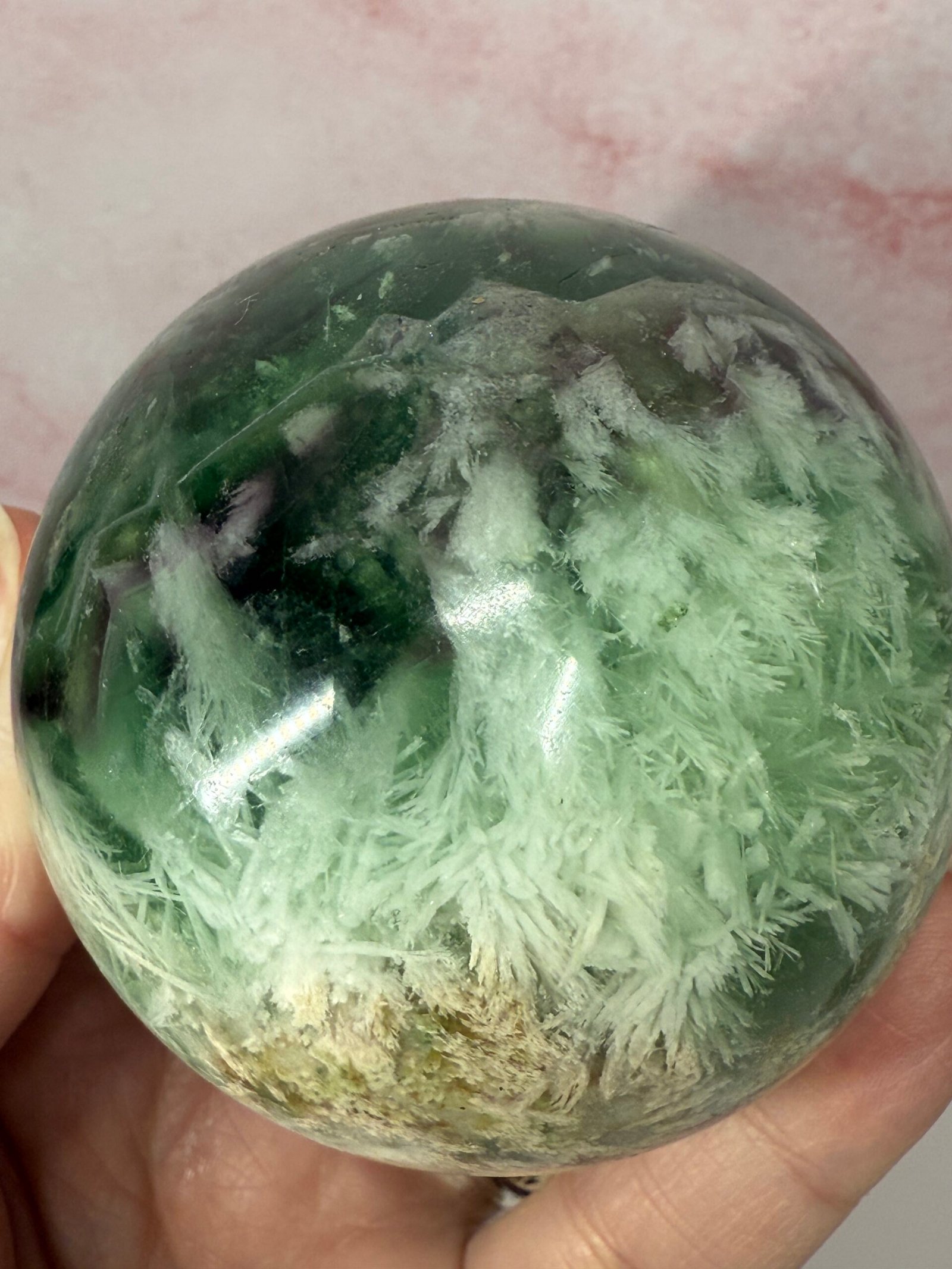 Feather Fluorite Sphere - Image 5