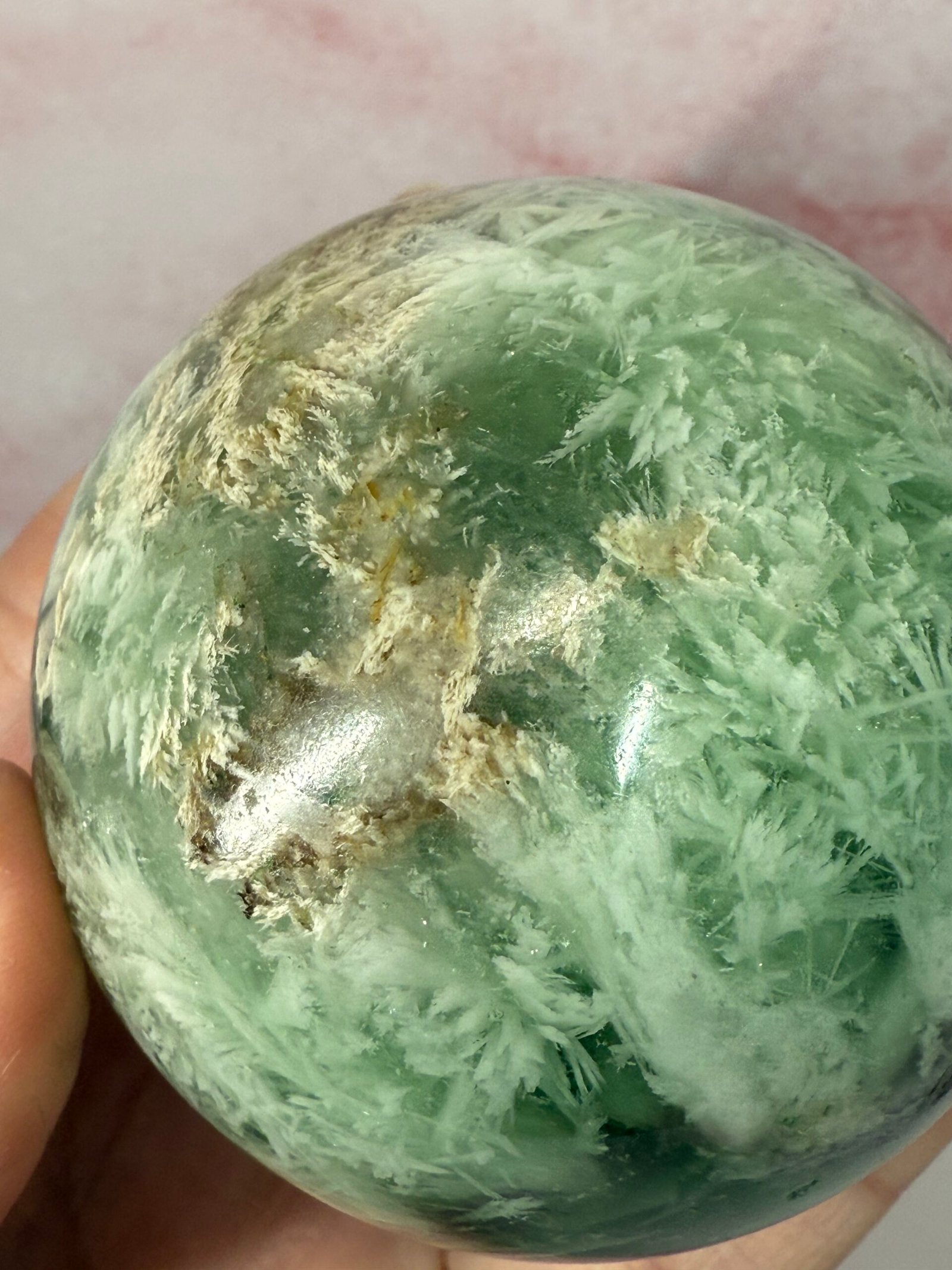 Feather Fluorite Sphere - Image 6