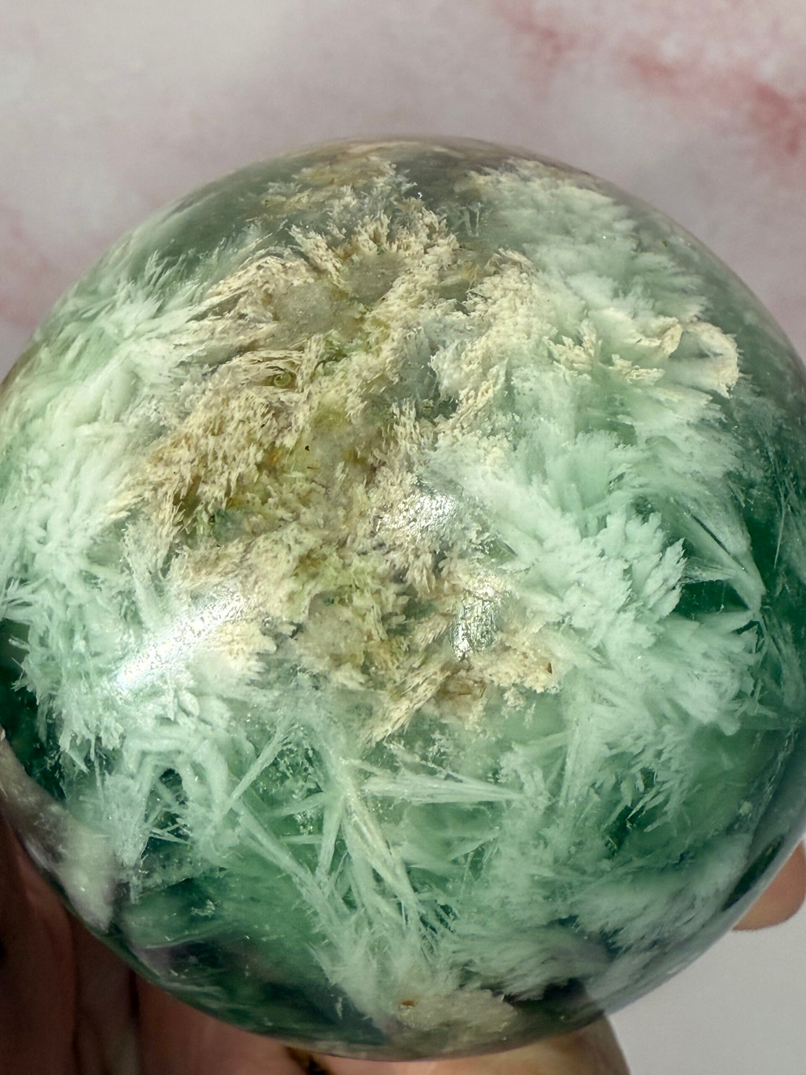 Feather Fluorite Sphere - Image 8