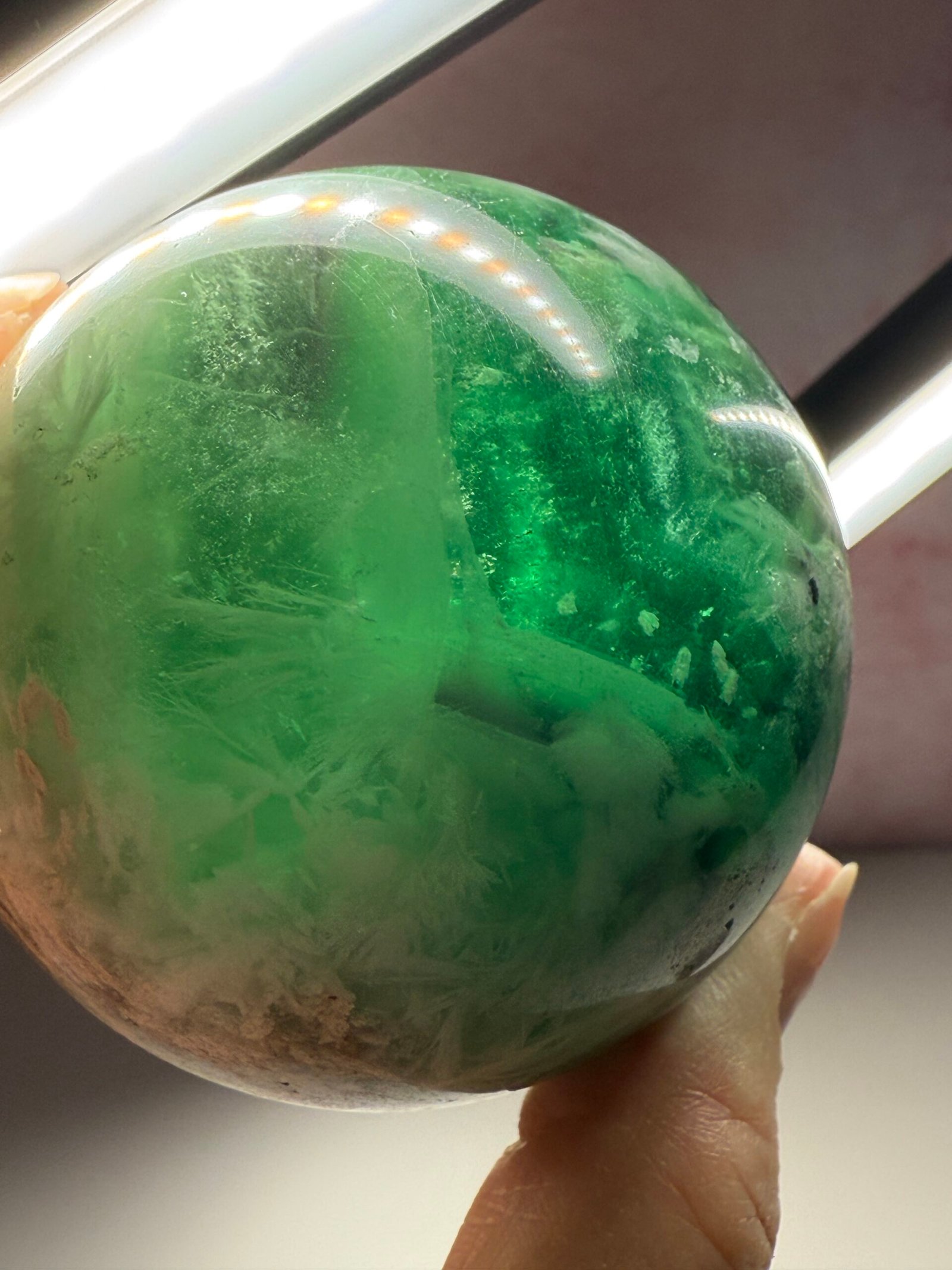 Feather Fluorite Sphere - Image 11