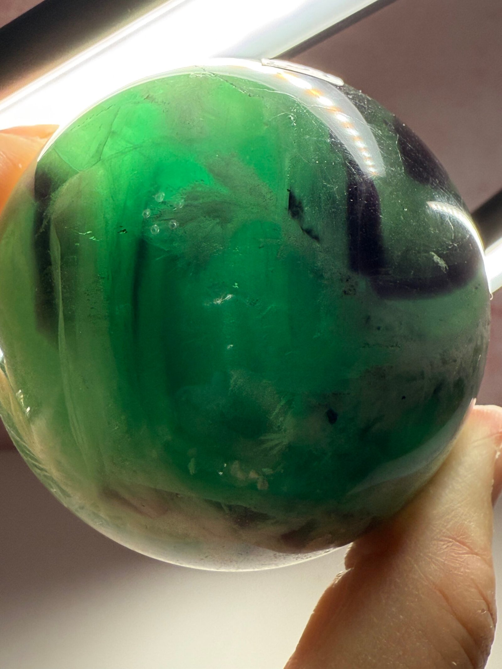Feather Fluorite Sphere - Image 12