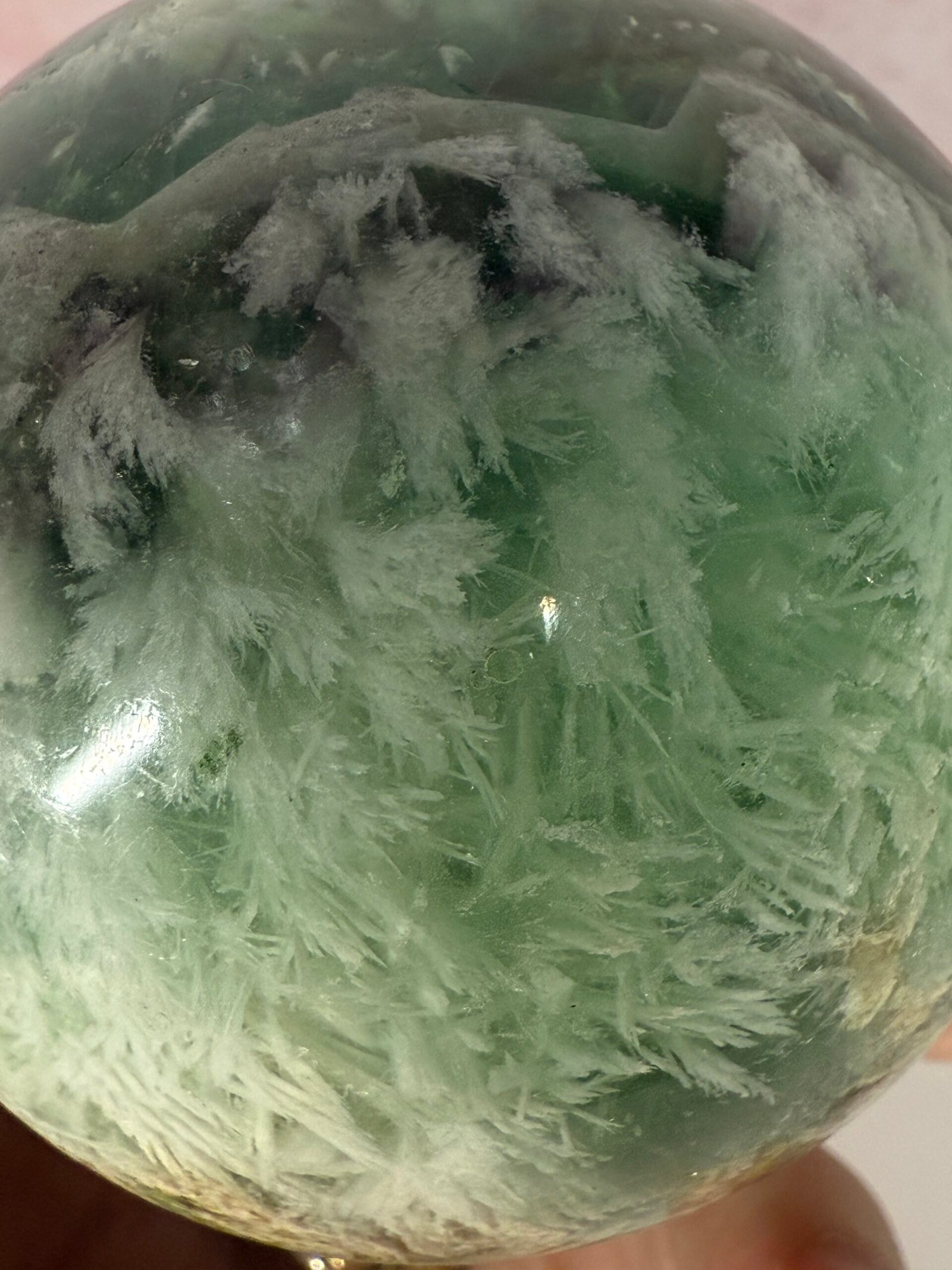 Feather Fluorite Sphere - Image 13
