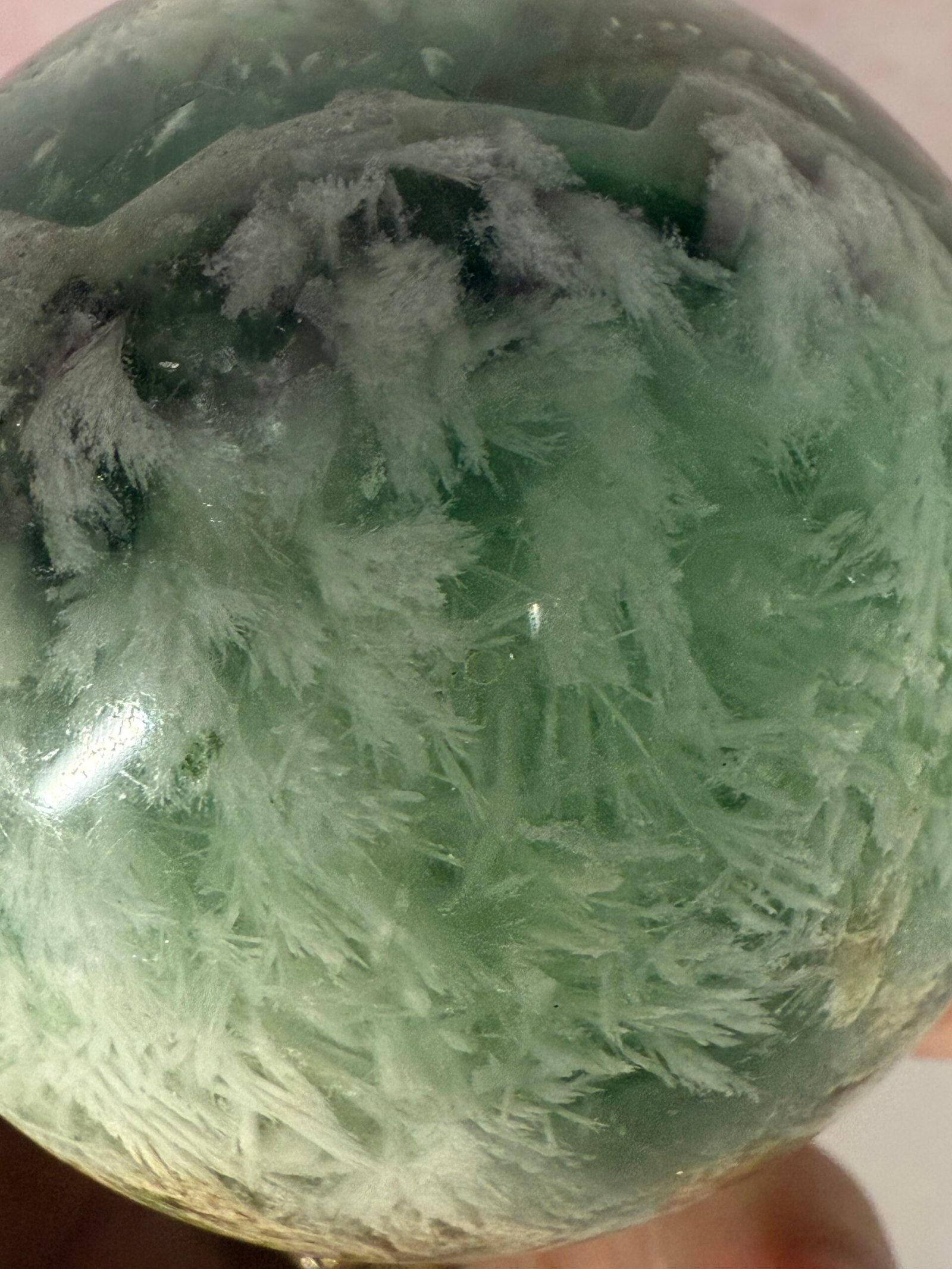 Feather Fluorite Sphere - Image 14