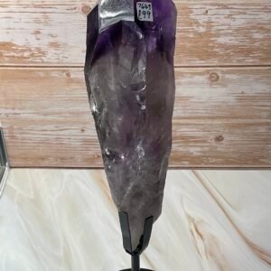 Natural Bahia Amethyst Wand on stand