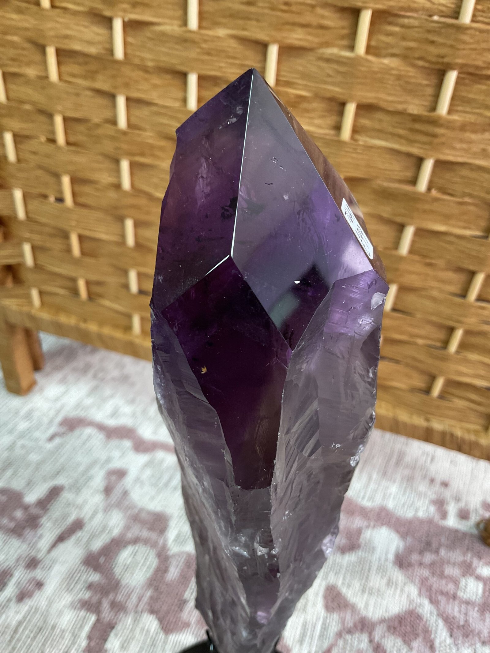Natural Bahia Amethyst Wand on stand - Image 10