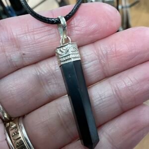 Shungite Point Pendant