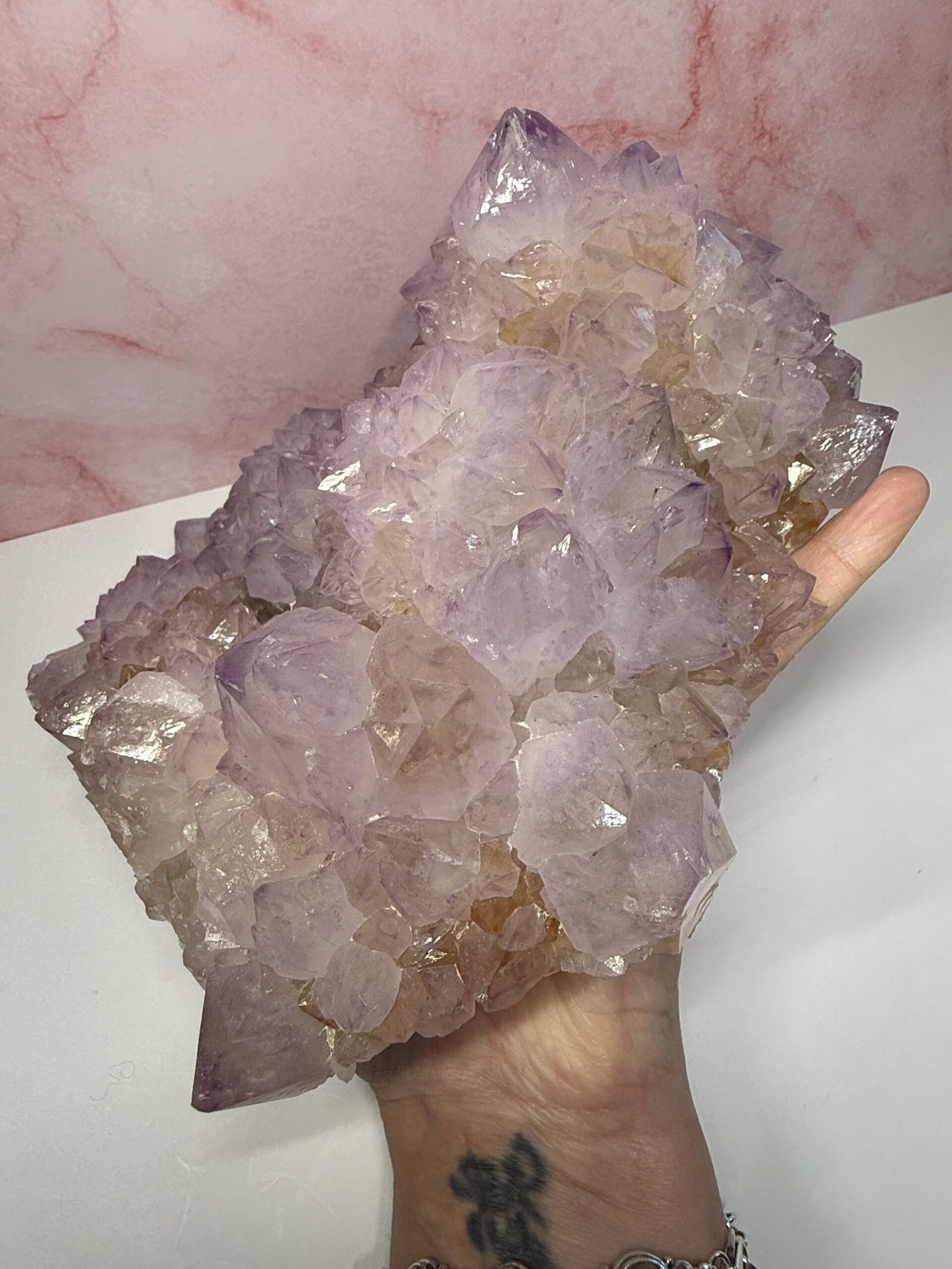 Extra Large Amethyst Spirit Quartz Cluster