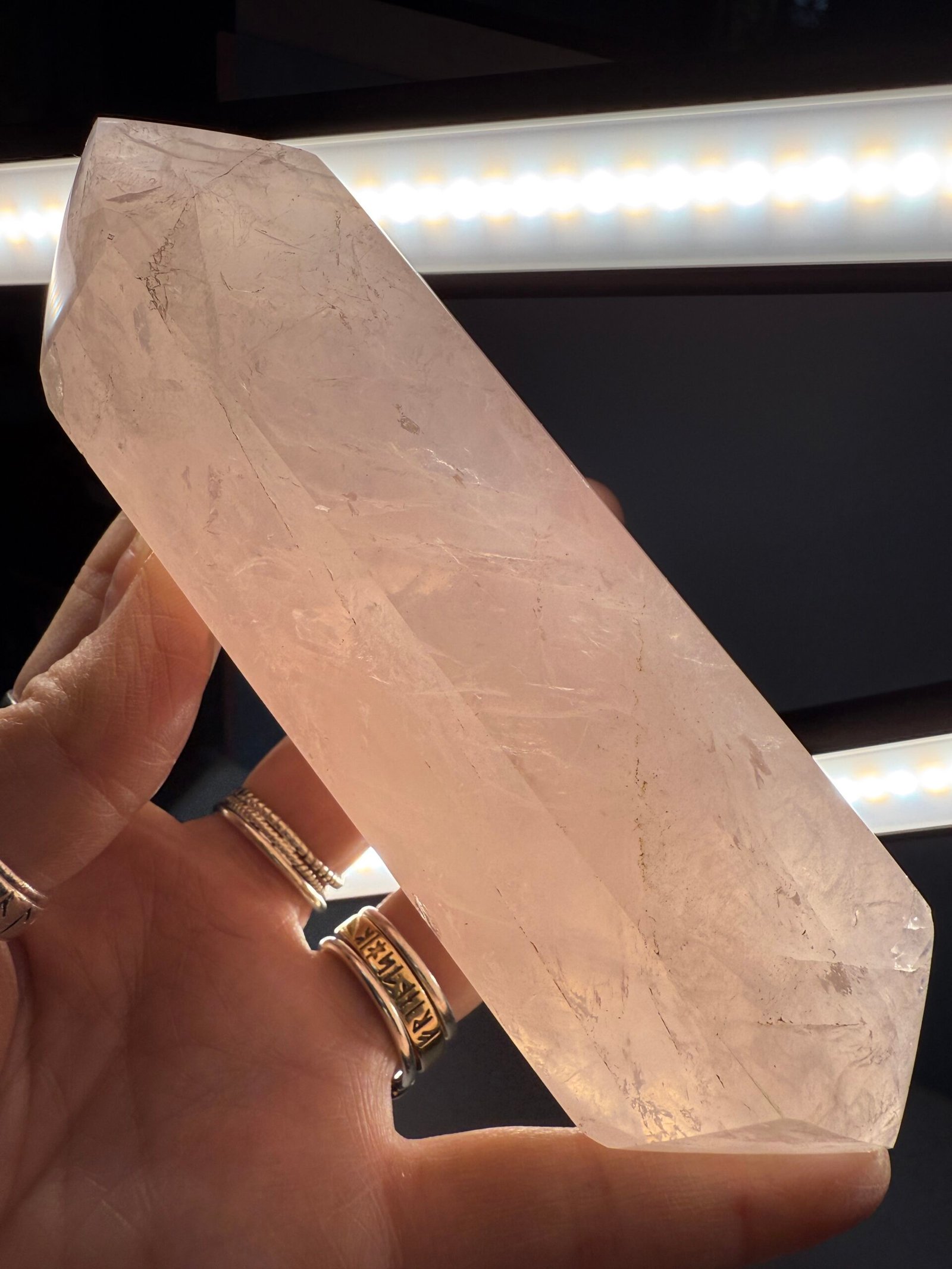 Rose Quartz Double Terminated Point - Image 6