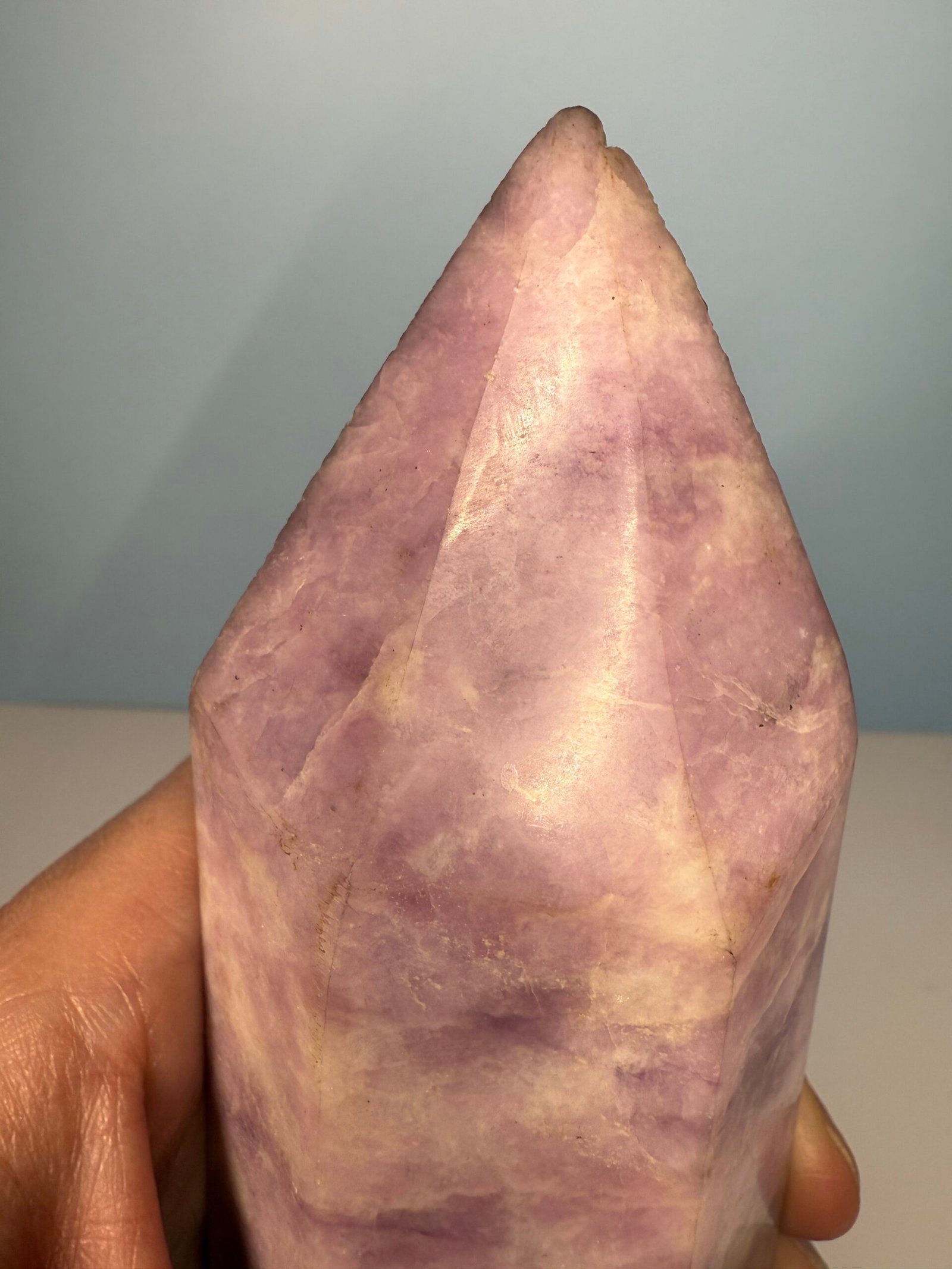 Large Lepidolite Double Terminated Point - Image 7