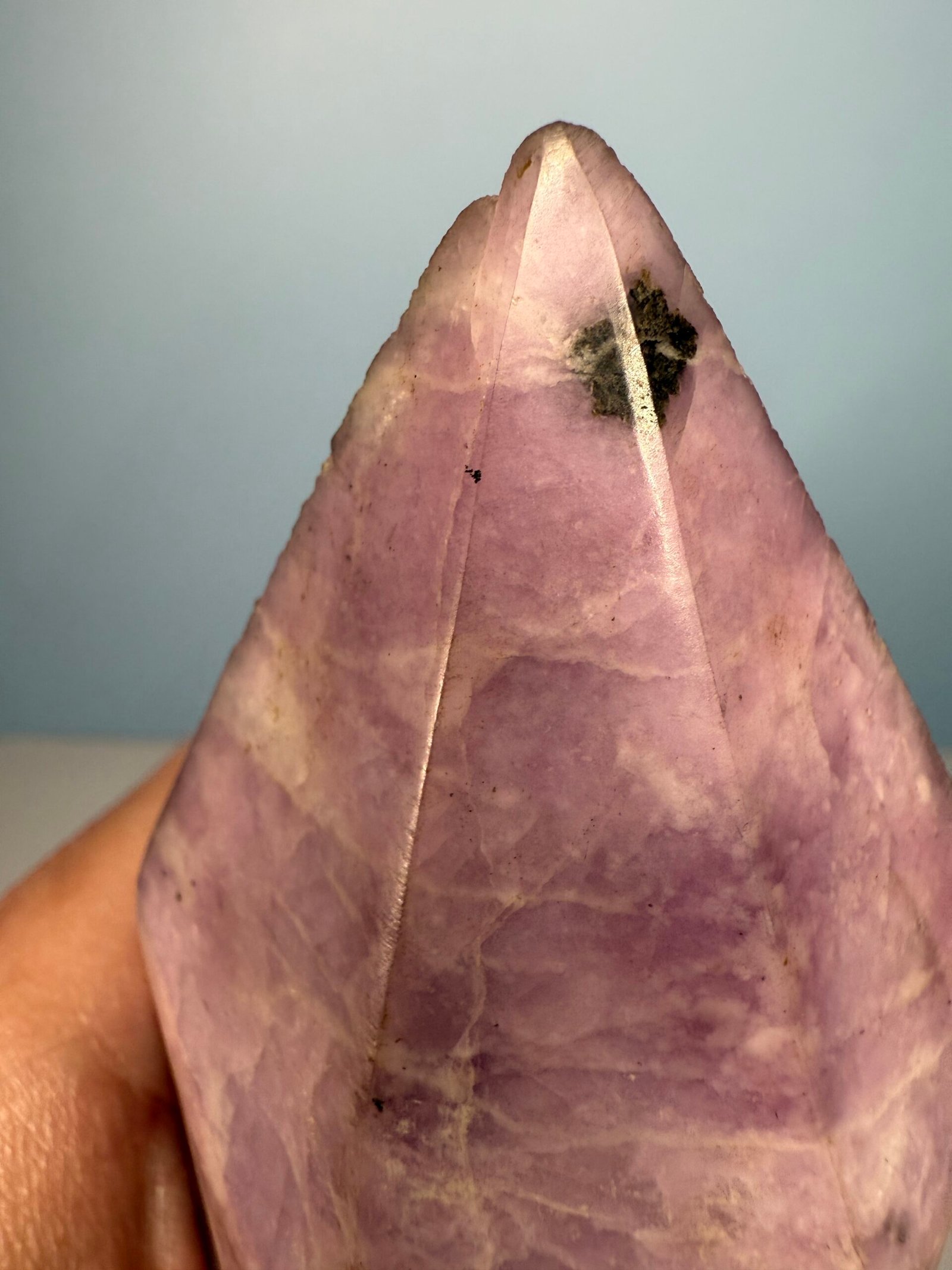 Large Lepidolite Double Terminated Point - Image 8