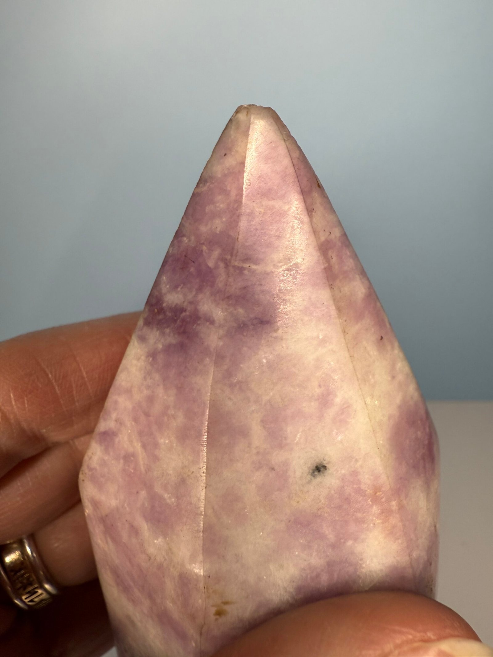 Large Lepidolite Double Terminated Point - Image 9