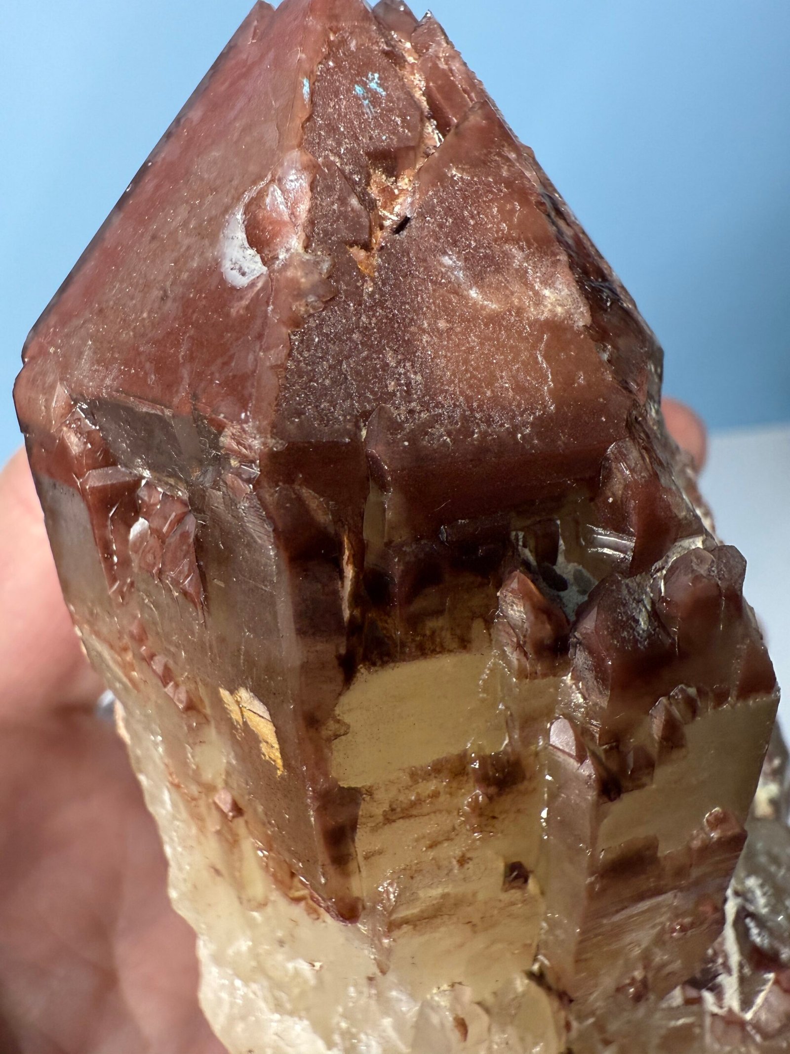 Natural Hematoid Quartz Point