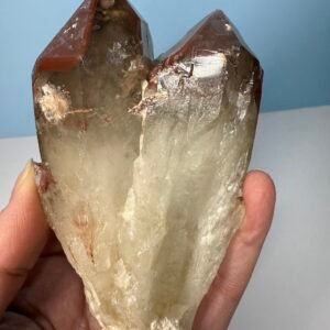Natural Hematoid Quartz Twin Point