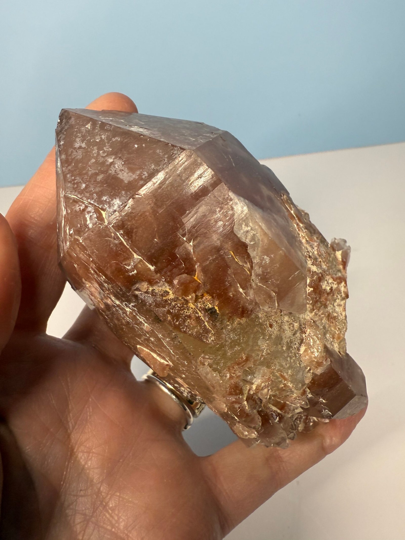 Natural Hematoid Quartz Point