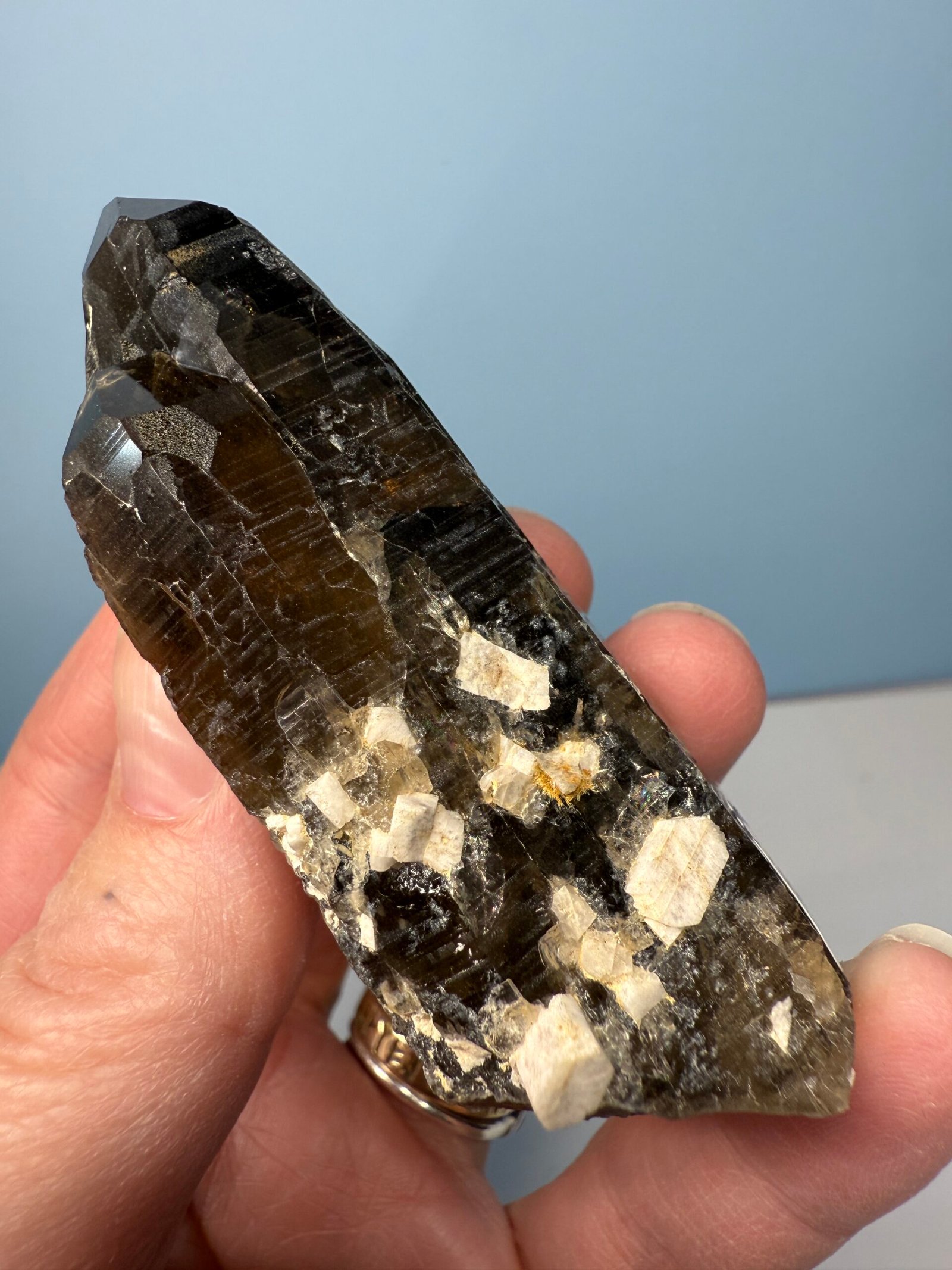 Natural Malawi Smoky Quartz Point